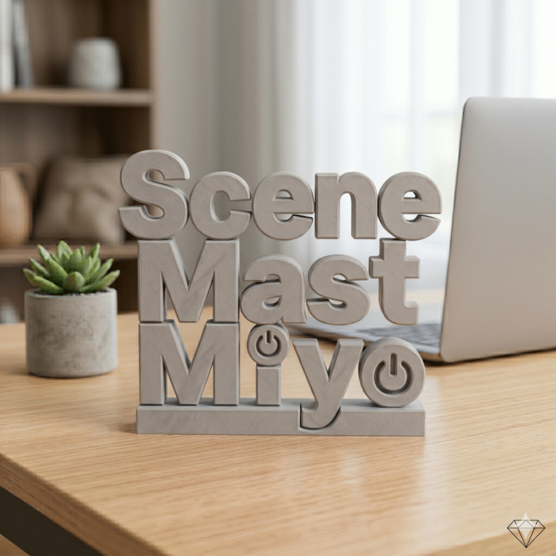 scene mast miya 3d printed desk sign - Image 9