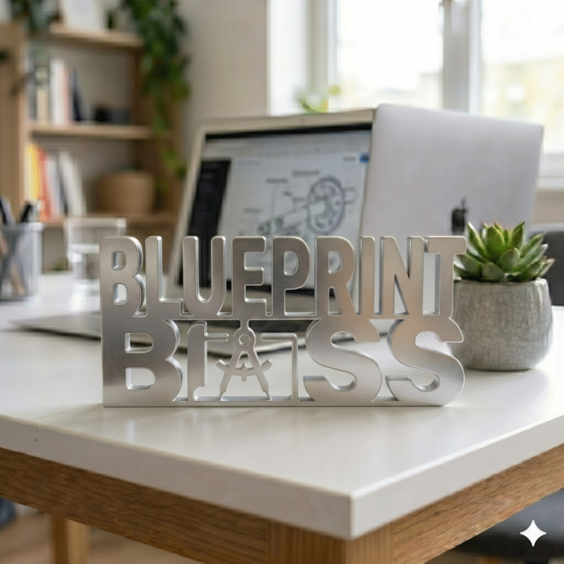 Blueprint Boss 3D Printed Desk Sign for Architects Engineers Office Decor Gift - Image 5