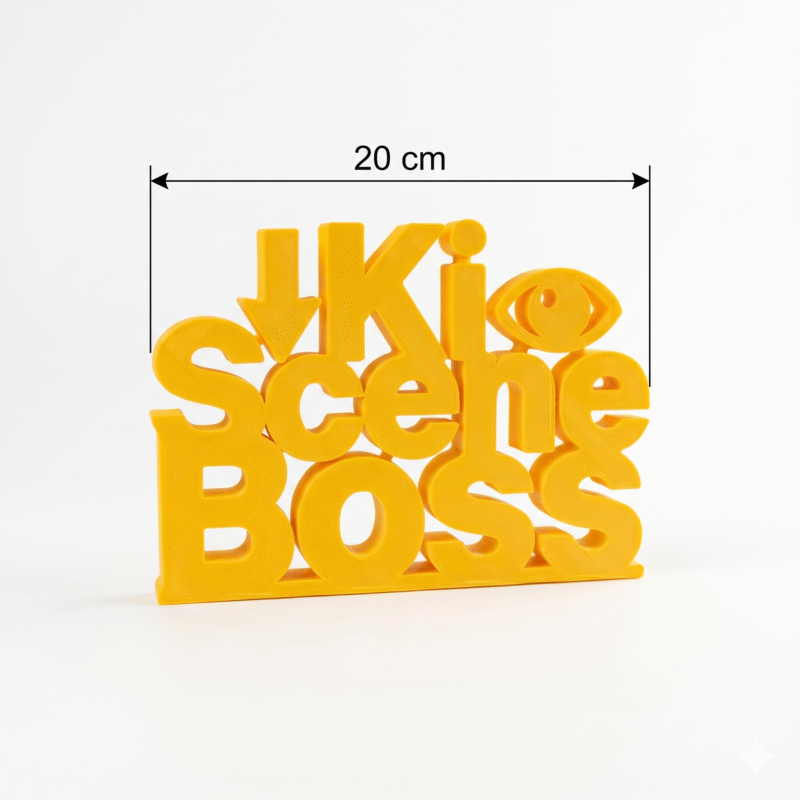 Ki Scene Boss Custom 3D Printed Desk Sign - Image 2