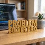 Problem Solver Pro 3D Printed Desk Sign for Developers & Office Desk Decor - Image 2