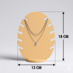 Premium Leaf Necklace Holder Stand for Women – Modern 3D Printed Jewelry Organizer for Dressing Table, Home Decor & Shop Exhibition – Lightweight, Durable & Space-Saving Design (Matte Skin) - Image 2