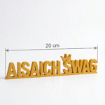 Aisaich Swag Personalized 3D Printed Desk Sign - Image 2