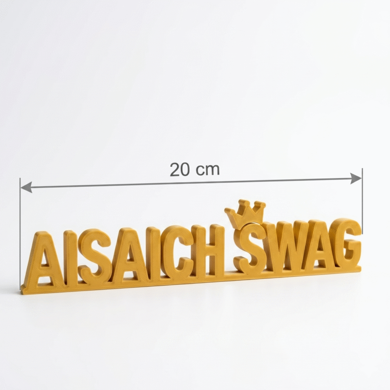 Aisaich Swag Personalized 3D Printed Desk Sign - Image 2