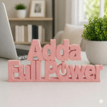 Adda Full Power 3D Printed Desk Sign - Image 4