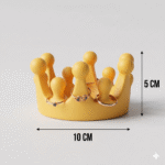 Crown Ring Holder for Women - Premium Matte 3D Printed Jewellery Organizer for Dressing Table, Rings & Chains Display Stand - Modern Home Decor & Gift - Image 2