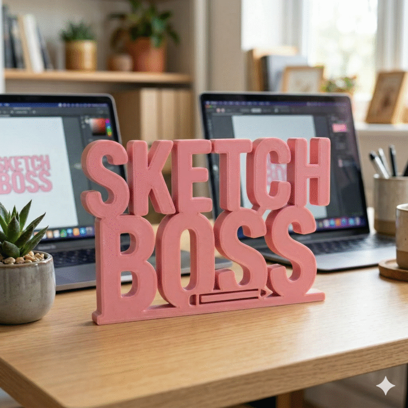 Sketch Boss 3D Printed - Image 3