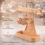 Jewellery Stand with Hand and Storage Box (Skin) | Mannequin Hand Finger Jewelry Display Holder for Necklace, Rings, Bracelet & Earrings | Display Stand for Shop, Photography & Home(Skin Color) - Image 4