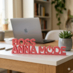 Personalized Boss Anna Mode 3D Printed Desk Sign - Image 3