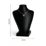 Necklace Jewellery Stand Acrylic Jewelry Necklace Display Stand Black | Matte Finish Necklace Holder | Elegant Display for Chains, Pendants, Jewelry | 3D Printed Scratch Free Jewelry Organizer(Black Color) - Image 2