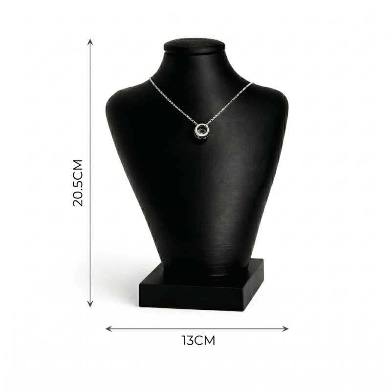 Necklace Jewellery Stand Acrylic Jewelry Necklace Display Stand Black | Matte Finish Necklace Holder | Elegant Display for Chains, Pendants, Jewelry | 3D Printed Scratch Free Jewelry Organizer(Black Color) - Image 2