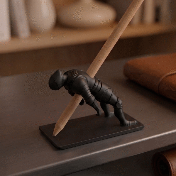 Dead Knight Pen Holder – Medieval Desk Organizer