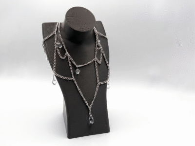 Premium Necklace Display Bust Stand – 3D Printed Jewelry Holder for Dressing Table, Shop & Exhibition Use, Lightweight Durable Plastic Neck Stand, Space Saving Organizer for Chains & Accessories(Black Color) - Image 2