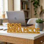 Personalized Boss Anna Mode 3D Printed Desk Sign