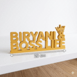 Biryani & Boss Life 3D Printed Desk Sign - Image 2