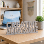 Creative Adda Zone Custom 3D Printed Desk Sign - Image 6