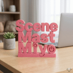 scene mast miya 3d printed desk sign - Image 4