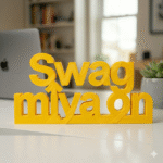 Swag Miya On 3D Printed Name Stand - Image 9