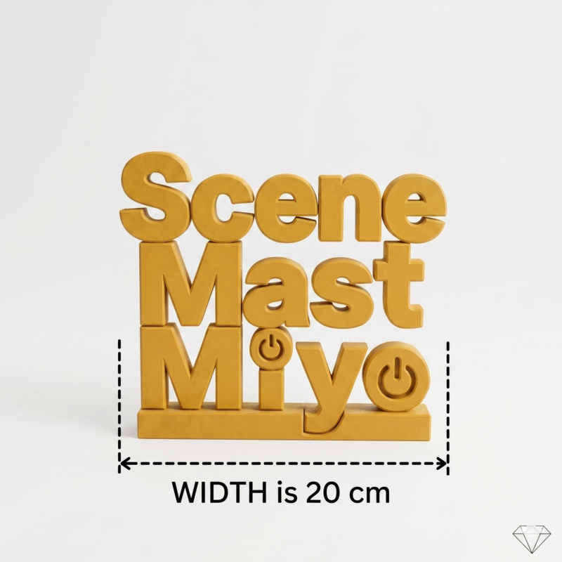 scene mast miya 3d printed desk sign - Image 2