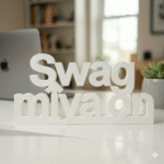Swag Miya On 3D Printed Name Stand - Image 8