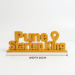 Pune Startup King 3D Printed Desk Sign | Office Decor for Startups & Entrepreneurs - Image 6