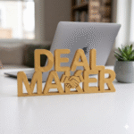 Deal Maker Desk Sign 3D Printed Office Decor for Sales & Business