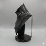 Premium Black Necklace Jewellery Stand with Round Base | 3D Printed Display Bust Holder | Durable Lightweight Plastic Organizer | Space Saving Jewelry Display for Home, Shop & Exhibition(Black Color) - Image 3