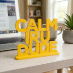 Calm Iru Dude 3D Printed Desk Sign - Image 8