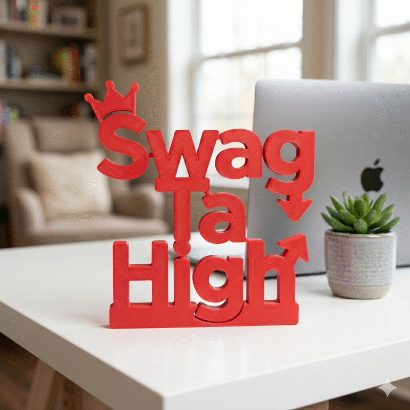 Swag Ta High 3D Printed Name Stand - Image 4