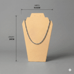 Premium Necklace Jewellery Stand Angular Design | 3D Printed Display Bust Holder | Lightweight Durable Plastic Organizer | Space Saving Jewelry Display for Home, Shop & Exhibition(Skin Color) - Image 3