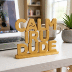 Calm Iru Dude 3D Printed Desk Sign