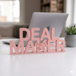 Deal Maker Desk Sign 3D Printed Office Decor for Sales & Business - Image 5