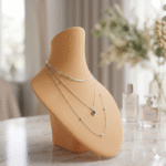Necklace Display Bust Stand Matte Skin | 3D Printed Jewelry Organizer for Chains & Pendants | Elegant Display Holder for Shop, Home & Dressing Table