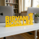 Biryani & Boss Life 3D Printed Desk Sign - Image 8
