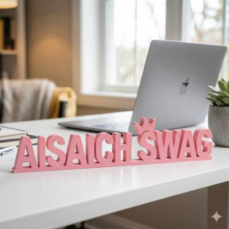 Aisaich Swag Personalized 3D Printed Desk Sign - Image 3