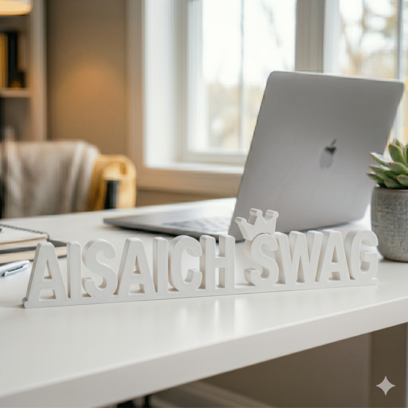 Aisaich Swag Personalized 3D Printed Desk Sign - Image 7