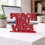 Peace Iru Vibes Desk Sign - Image 4