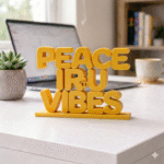 Peace Iru Vibes Desk Sign - Image 7