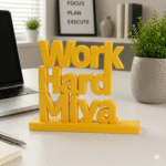 Work Harder Miya 3D Printed Name Stand - Image 9