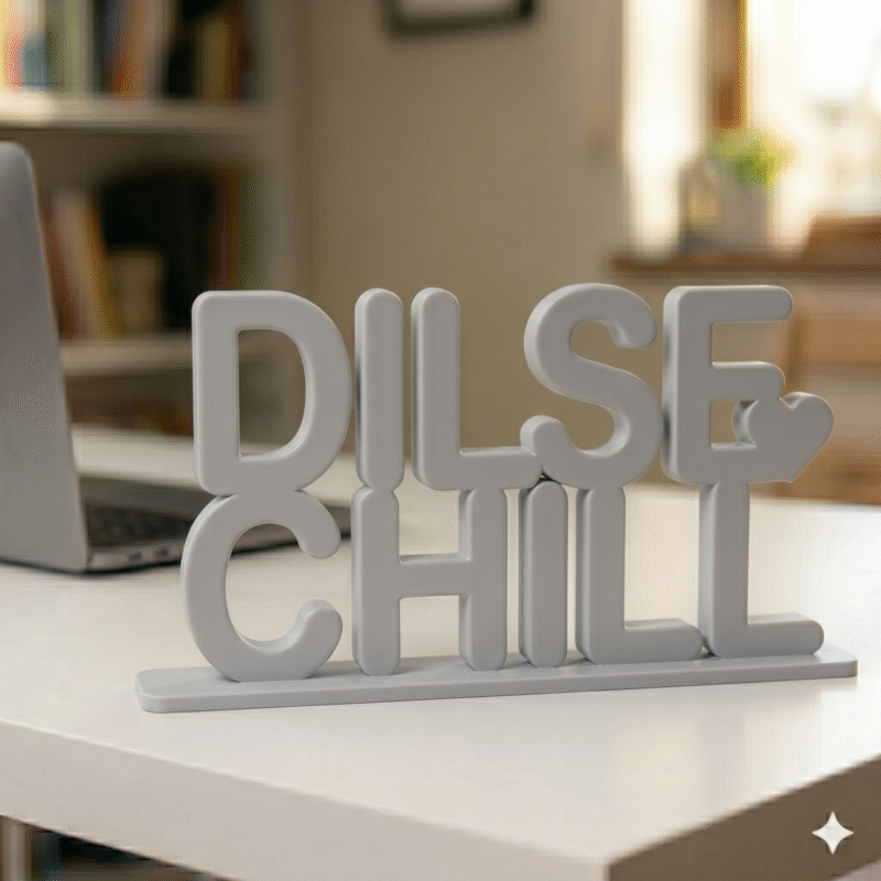 Dil Se Chill 3D Printed Desk Decor - Image 6