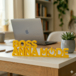 Personalized Boss Anna Mode 3D Printed Desk Sign - Image 7