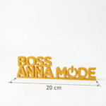 Personalized Boss Anna Mode 3D Printed Desk Sign - Image 2