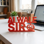 AI Wale Sir 3D Printed Desk Sign for Office, Teacher, AI Workspace Decor - Image 4