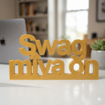 Swag Miya On 3D Printed Name Stand