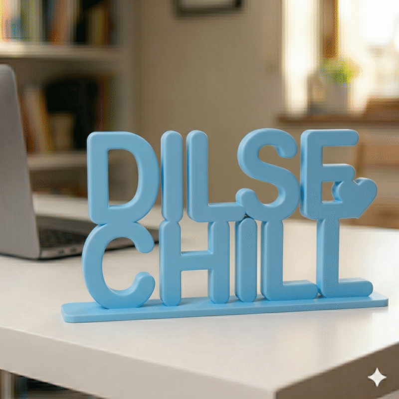 Dil Se Chill 3D Printed Desk Decor - Image 7