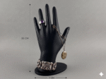 Premium Black Jewellery Hand Holder Stand | 3D Printed Ring Bracelet Necklace Display | Durable Lightweight Plastic Organizer | Space Saving Jewelry Stand for Home, Shop & Exhibition(Black Color) - Image 2