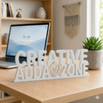 Creative Adda Zone Custom 3D Printed Desk Sign - Image 8