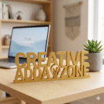 Creative Adda Zone Custom 3D Printed Desk Sign