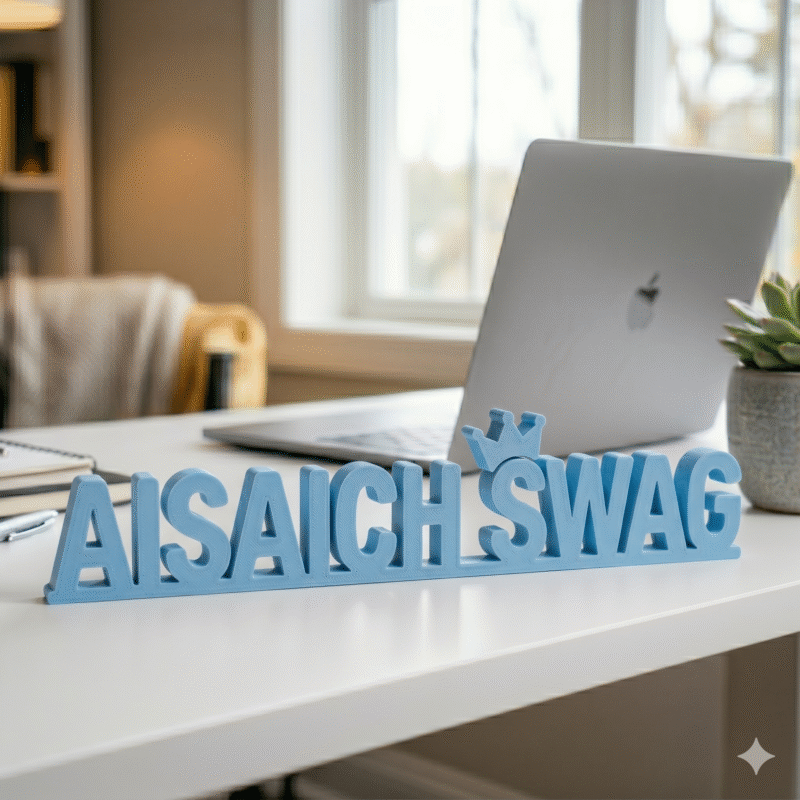 Aisaich Swag Personalized 3D Printed Desk Sign - Image 6