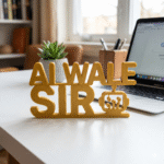 AI Wale Sir 3D Printed Desk Sign for Office, Teacher, AI Workspace Decor