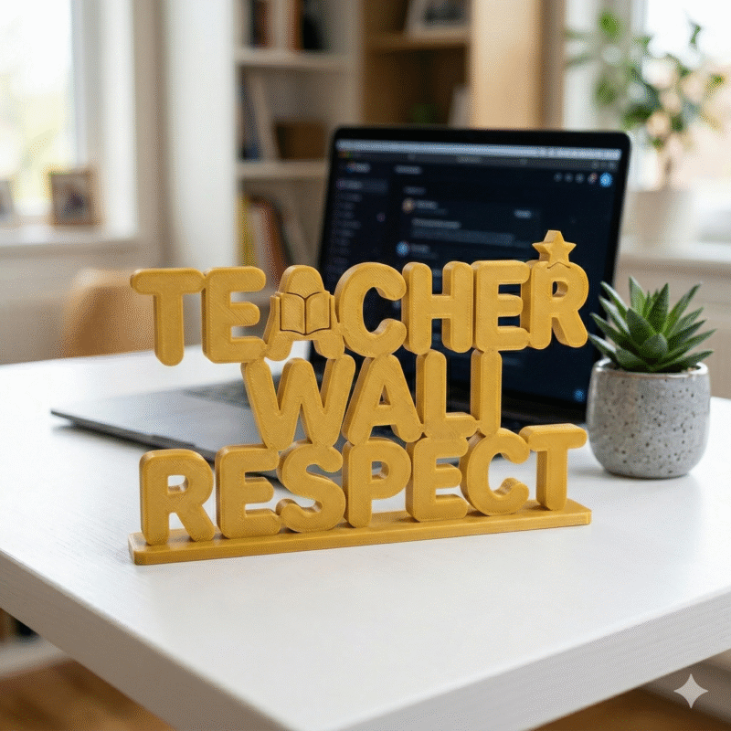 Teacher Wali Respect 3D Printed - Image 7